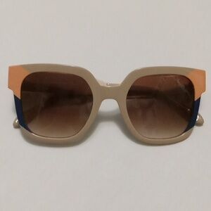 FYSH Square Striped Sunglasses